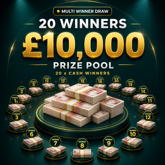 20 Winners Share £10,000